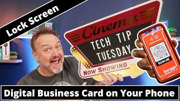 Digital Business Card as Your Phone Lock Screen