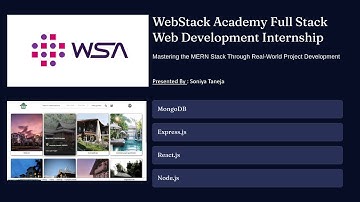 Full Stack Web Development Internship at WSA | HomelyHub | Soniya Taneja
