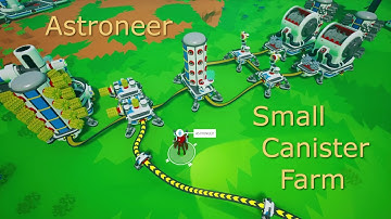 Astroneer Automation Guides - Simple fully automated soil to scrap using small canisters