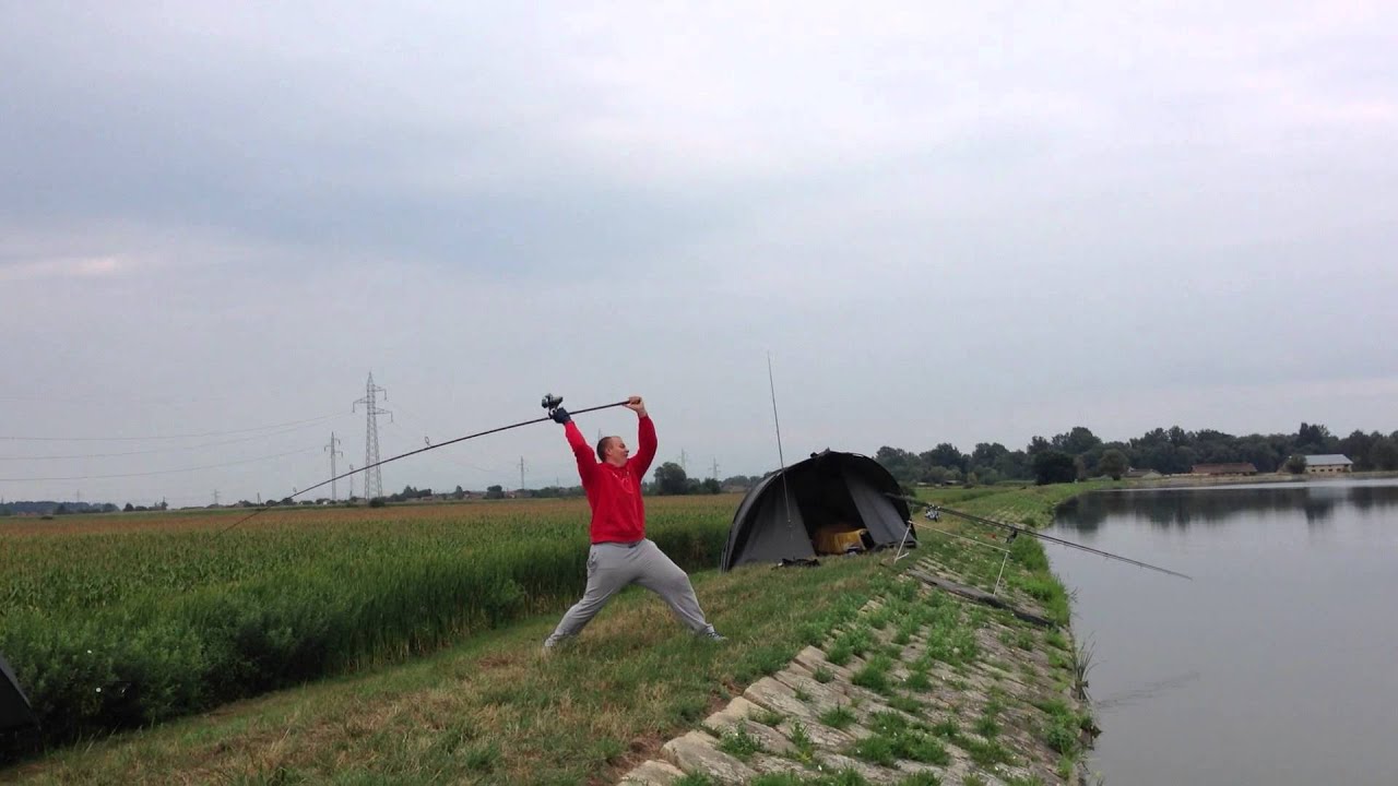 Carp fishing long distance casting YouTube