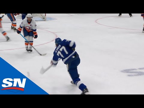 Victor Hedman Blasts Perfectly Placed Slap Shot Past Semyon Varlamov