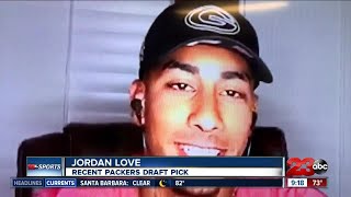 Jordan Love instant reaction to being drafted 26th-overall by the Green Bay Packers