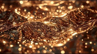 Gold Festive Lights Abstract Animation TV Screensaver | VJ Loop
