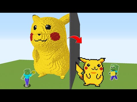 YAPI KAPIŞMALARINDA ARKADAŞIMI PİKACHU İLE TROLLEDİM 😱 - Minecraft