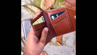 Semi trifold small wallet