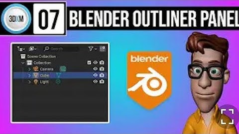 3D Animation Course Class 07 / Outliner Panel of blender 4.1 very important 