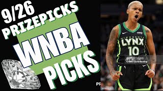 WNBA PRIZEPICKS | PROP PICKS | FRIDAY | 9/26/2025 | WNBA BETTING | WNBA PROPS