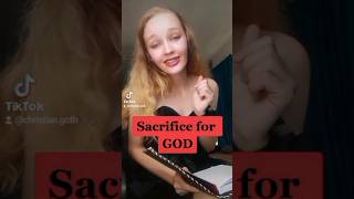 Sacrifice for God and why!!✨✨ full video on my tiktok @christian.goth #sacrifice #God #god #jesus