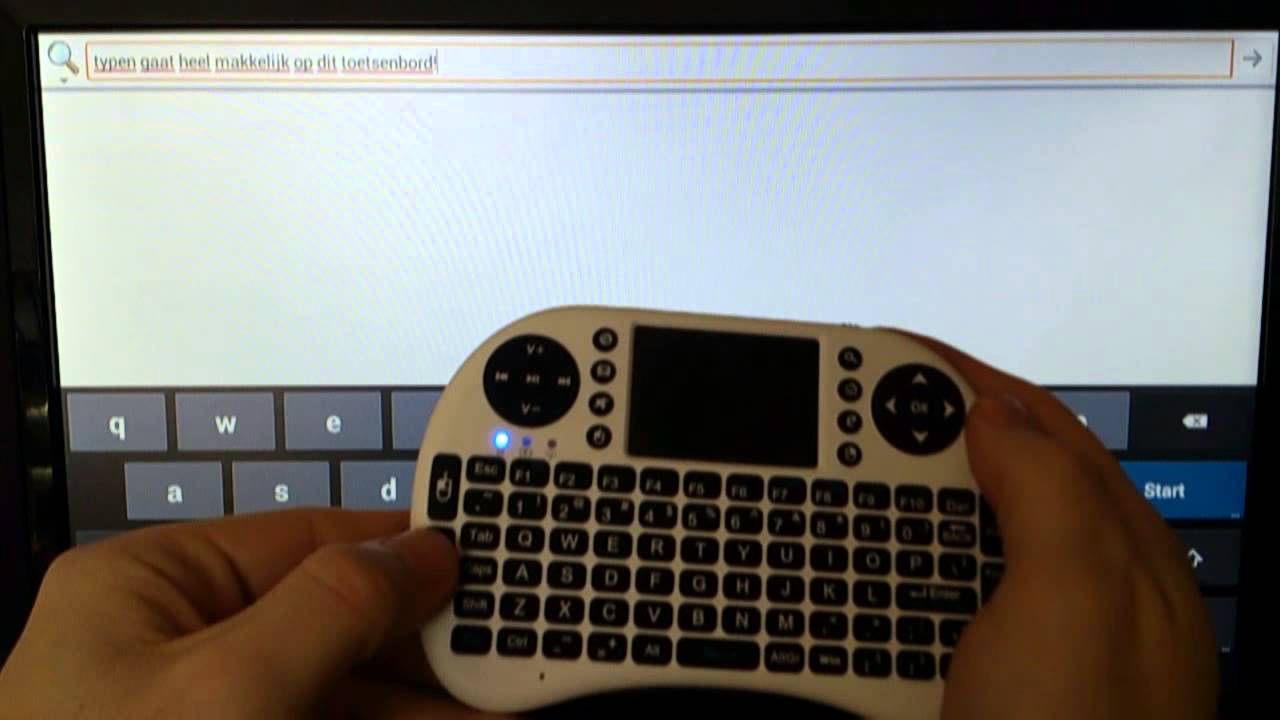 Rii mini i8 keyboard op Android mini PC YouTube