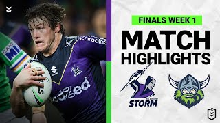 Melbourne Storm v Canberra Raiders | Match Highlights | Finals Week 1, 2022 | NRL