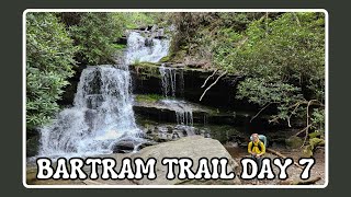 Bartram Trail ThruHike Day 7 (gorgeous waterfalls and our last campsite of the trip)