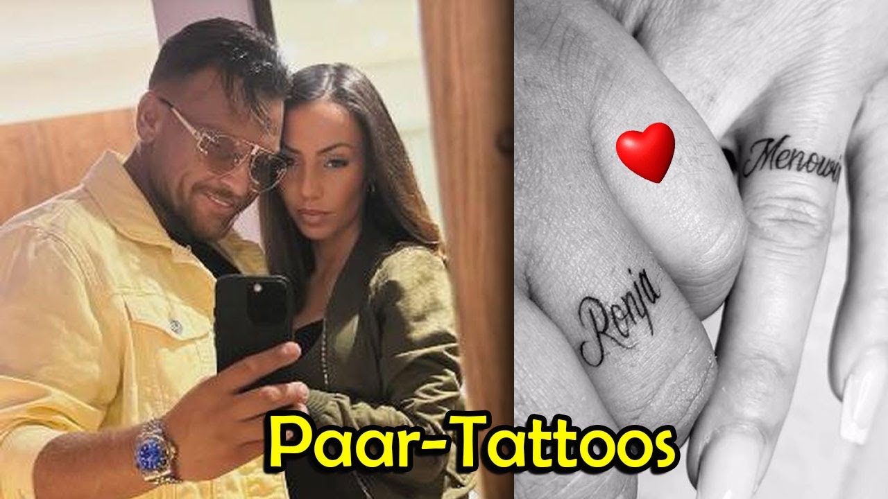 Menowin Fröhlich tattoos the name of his new girlfriend Ronja - YouTube