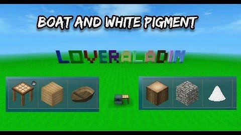 How to make boat and White pigment mini block craft 3D( update)