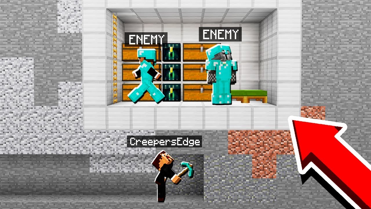 Tunneling Under Enemies BASE! (Minecraft Factions) YouTube