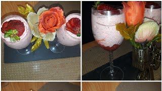 Mousse aux fraises facile تحلية الفراولة بثلاث مكونات لذيذة وراقية