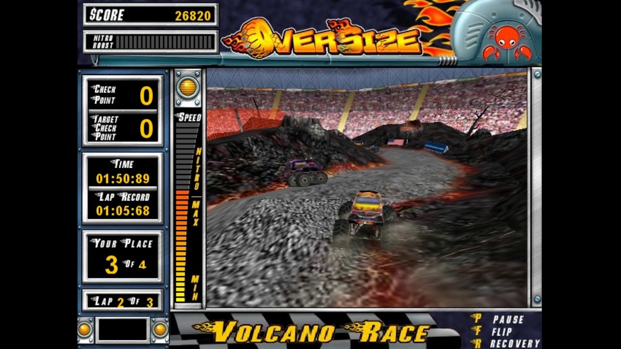 Oversize Monster Truck Volcano Arena YouTube