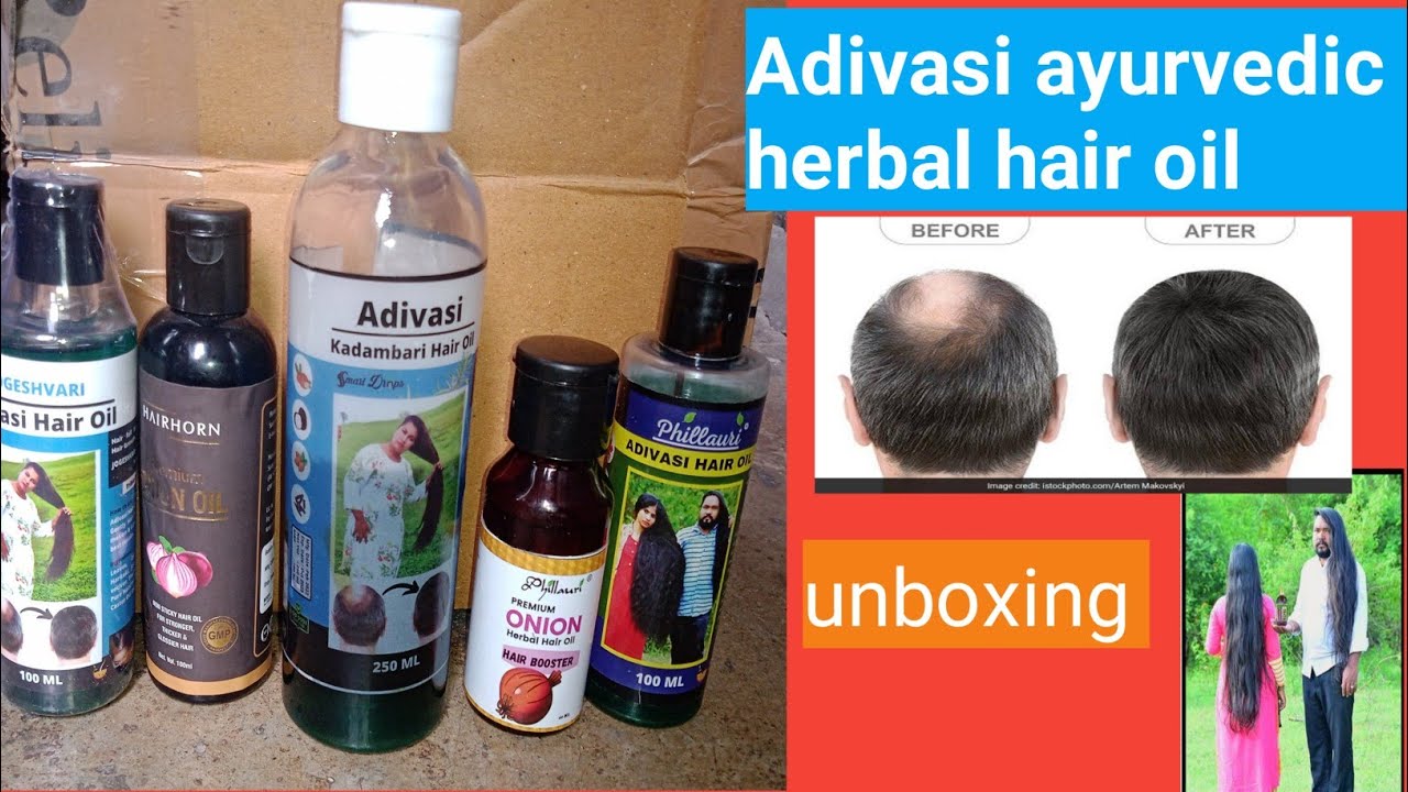 Adivasi ayurvedic herbal hair oil review unboxing video for men and women