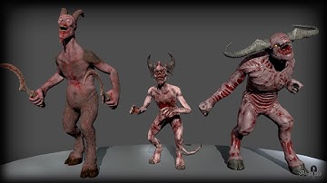 Demon PACK (3D animated characters) ShowReel