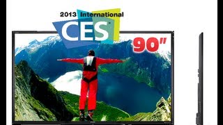 SHARP 2013 CES LAS VEGAS WORLDS LARGEST LED TV 90 INCH AQUOS
