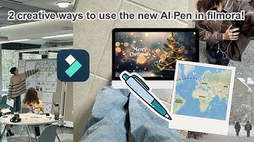 how to use the new AI Pen in 2 creative ways (filmora 15 tutorial)