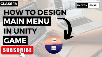 How to create main menu in unity game development course class 14