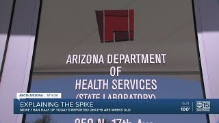 More than half of friday's reported cases are weeks old.