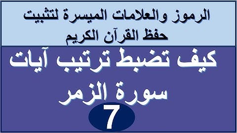 سورة الزمر الترابط المعنوي واللفظي ص 464