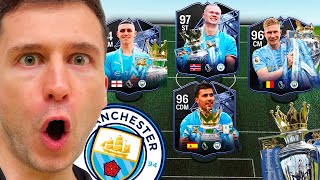 MONTEI O MANCHESTER CITY CAMPEÃO DA PREMIER LEAGUE 🔥🔥 EA FC 24 ULTIMATE TEAM