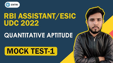 RBI Assistant 2022/ESIC UDC 2022 | Quantitative Aptitude | Mock Test-1 | By Sandeep Nehra Sir