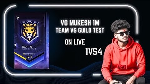 TEAM VG GUILD TEST ON LIVE #freefire #shortslive #live @vasugamer