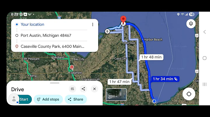 Michigan Motorcycle ride around the Thumb from Port Huron to Caseville