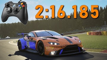 ACC Spa Hotlap + Gamepad Cam | 2:16.185 - Aston Martin V8