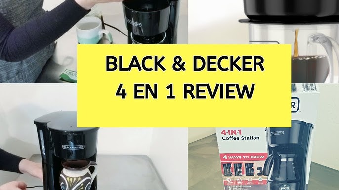 Black + Decker Cafetera 4 en 1 Blanco con Dorado, F-CM0755G