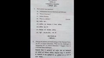 ICT in teaching learning process|BEd 4th semester Previous year question paper of ICT#youtubeshorts