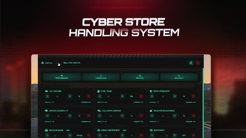 Fivem Car editor handling System | More than 20 Feature | Qb,Esx,Qbox