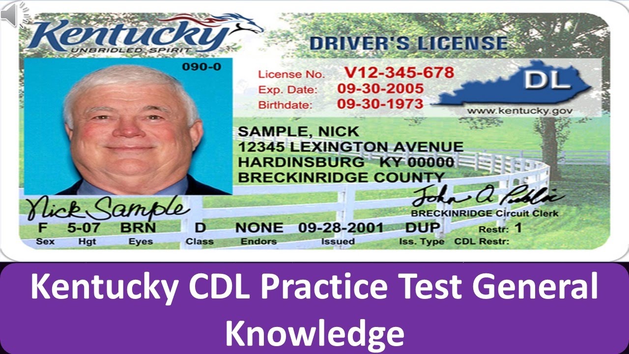 Kentucky CDL Practice Test General Knowledge - YouTube