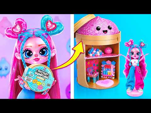 Делаем домики Mystery Dumpling u0026 Needoh для Лали и Лили! Поделки для кукол