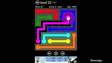 ‪Flow Free 7x7 level 22 (Regular Pack Medium)‬