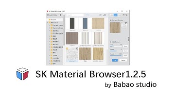NEW SketchUp Plugins |  SK Material Browser_1.2.5  : Local texture manager