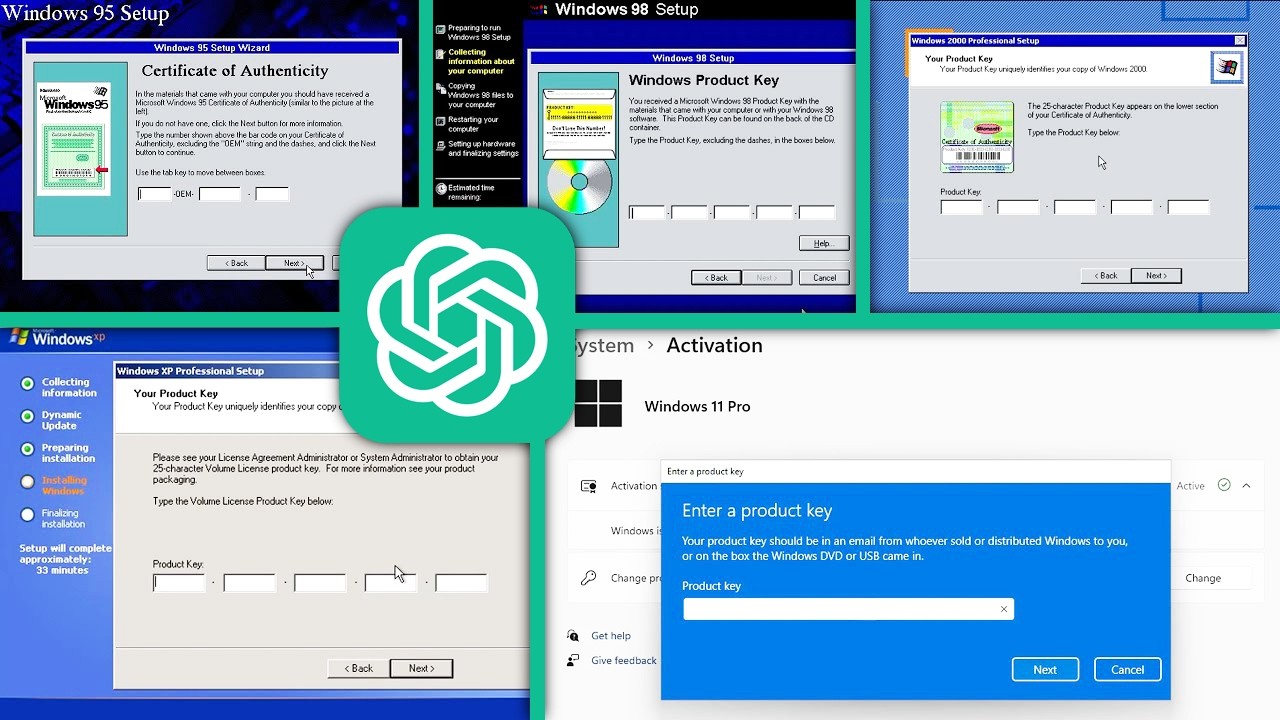 Trying to Activate All Microsoft Windows Versions With ChatGPT