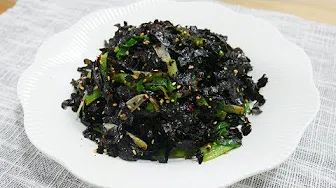 청포묵김무침