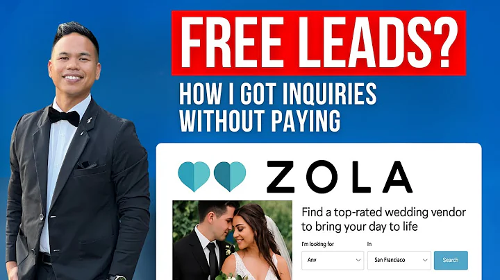 How I Got a Wedding Lead on Zola Without Paying for Ads (Step-by-Step Video)