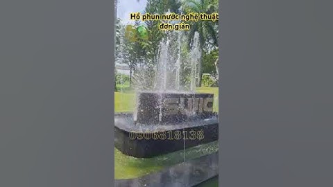Hồ phun nước nghệ thuật đơn giản #hồcákoi #honuocnghethuat #honnonbo