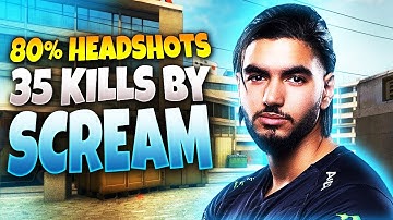CS:GO - ScreaM 35 frags | 80% Headshots on Overpass @ FACEIT