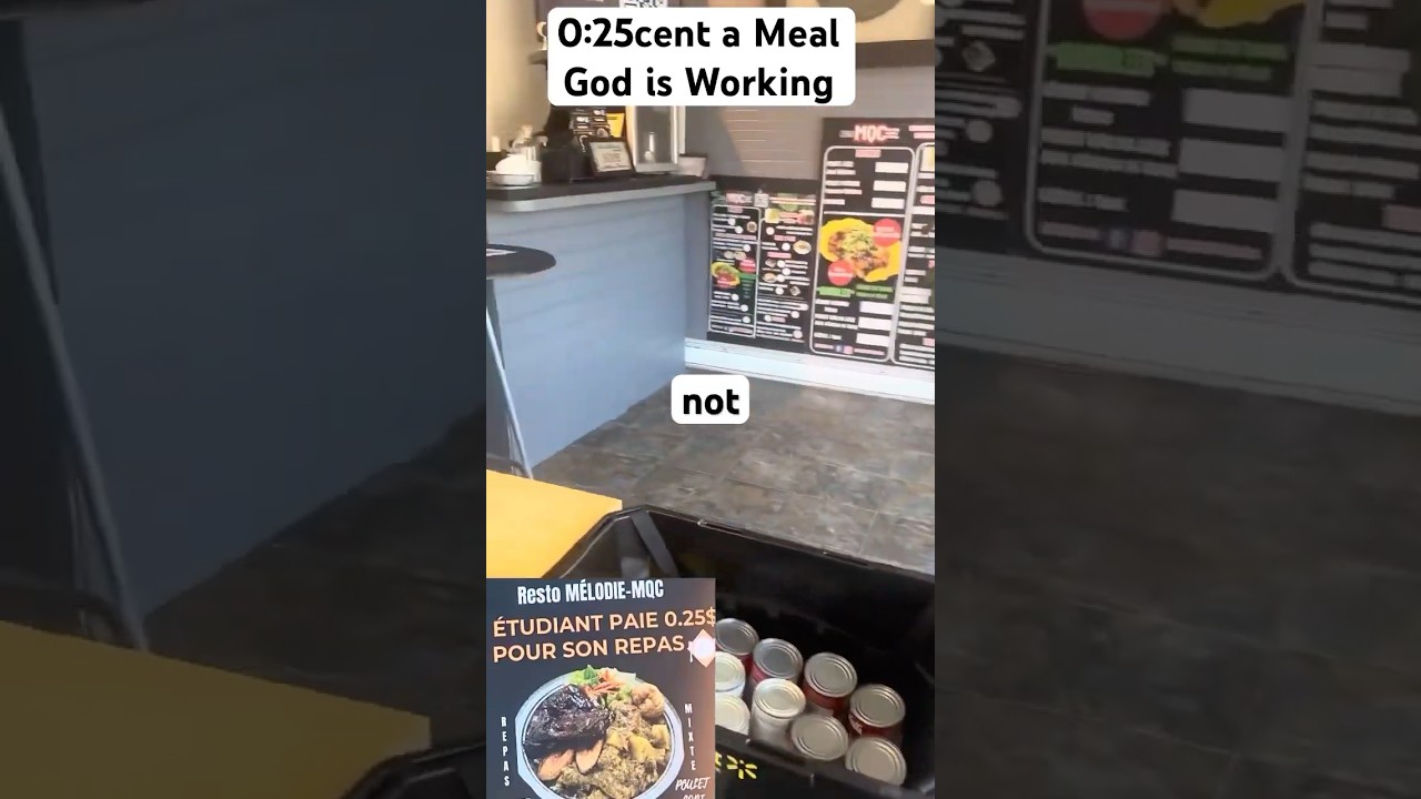 😱😱😱 this will make history 0:25 cent a meal .