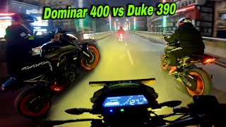 DOMINAR 400  vs DUKE 390 | Crazy Street Race is Back ⚡️| Raw Traffic Filteration 🚀 |