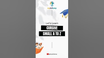 Cursive Writing Small Letters a to z | Learn Cursive Alphabet #mykidlamp