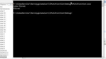C puts Fonksiyonu