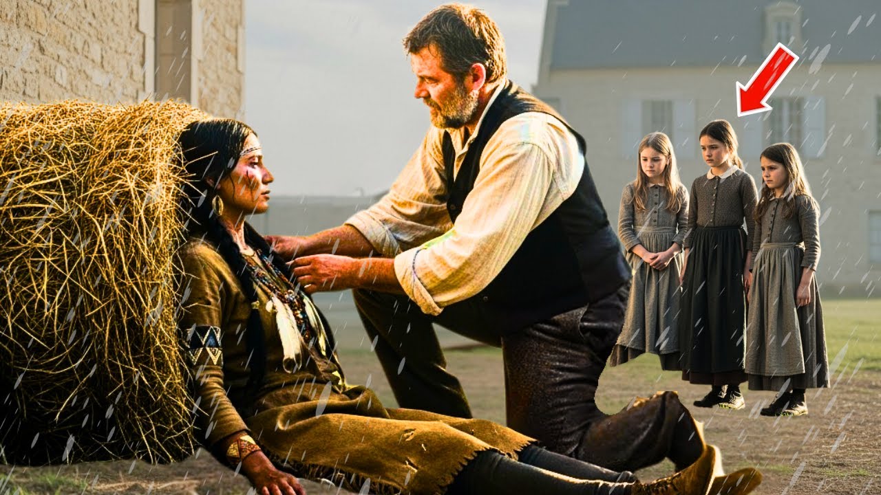 Un père veuf de trois filles sauve une fille Apache solitaire d'une grange... et change sa vie.