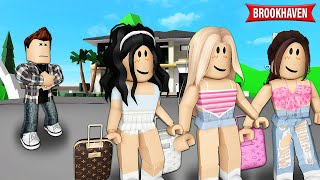 A MENINA VIAJOU COM AS AMIGAS ESCONDIDA DO PAI | Historinhas Brookhaven RP | Roblox